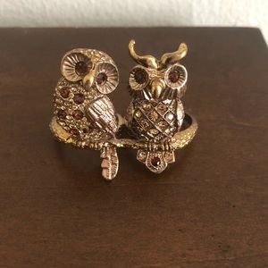 Double Owl Ring